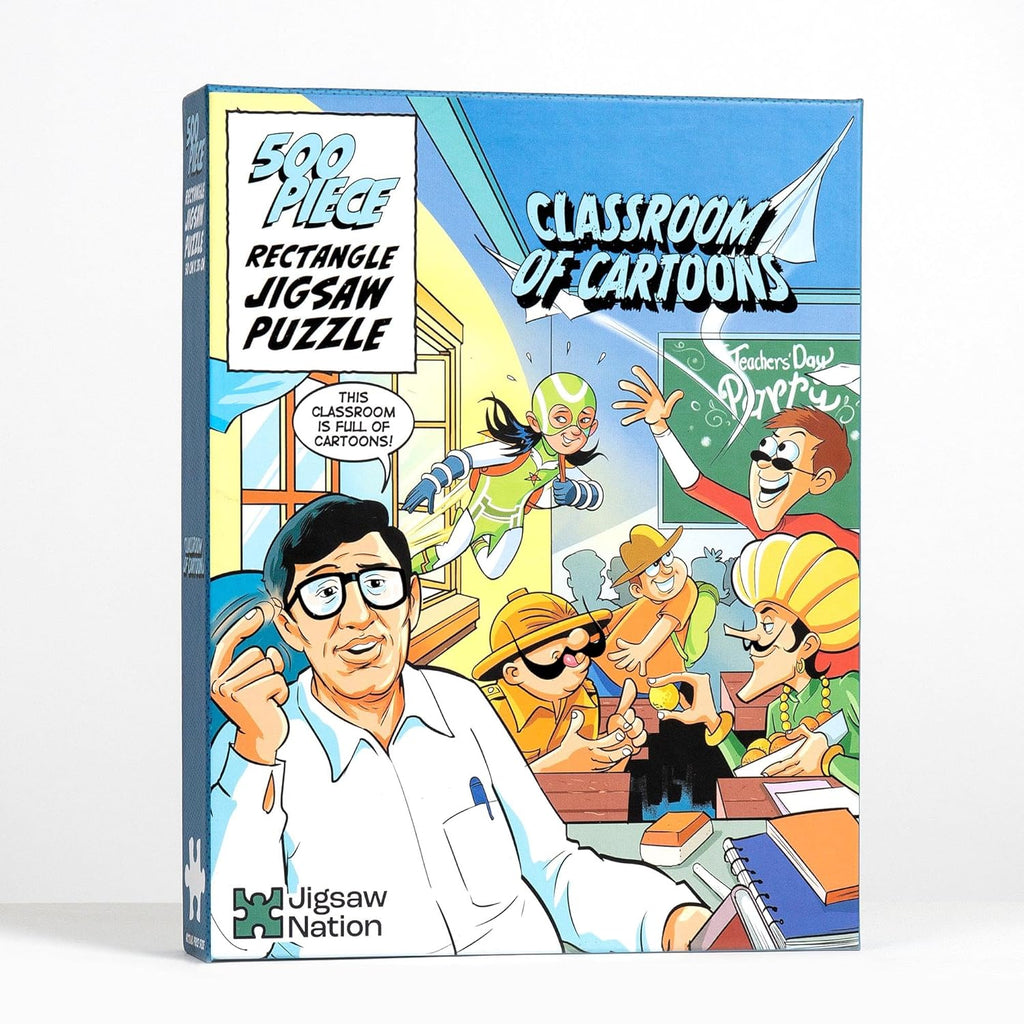 Jigsaw Nation: Classroom of Cartoons – Tinkle – 500 Piece Puzzle