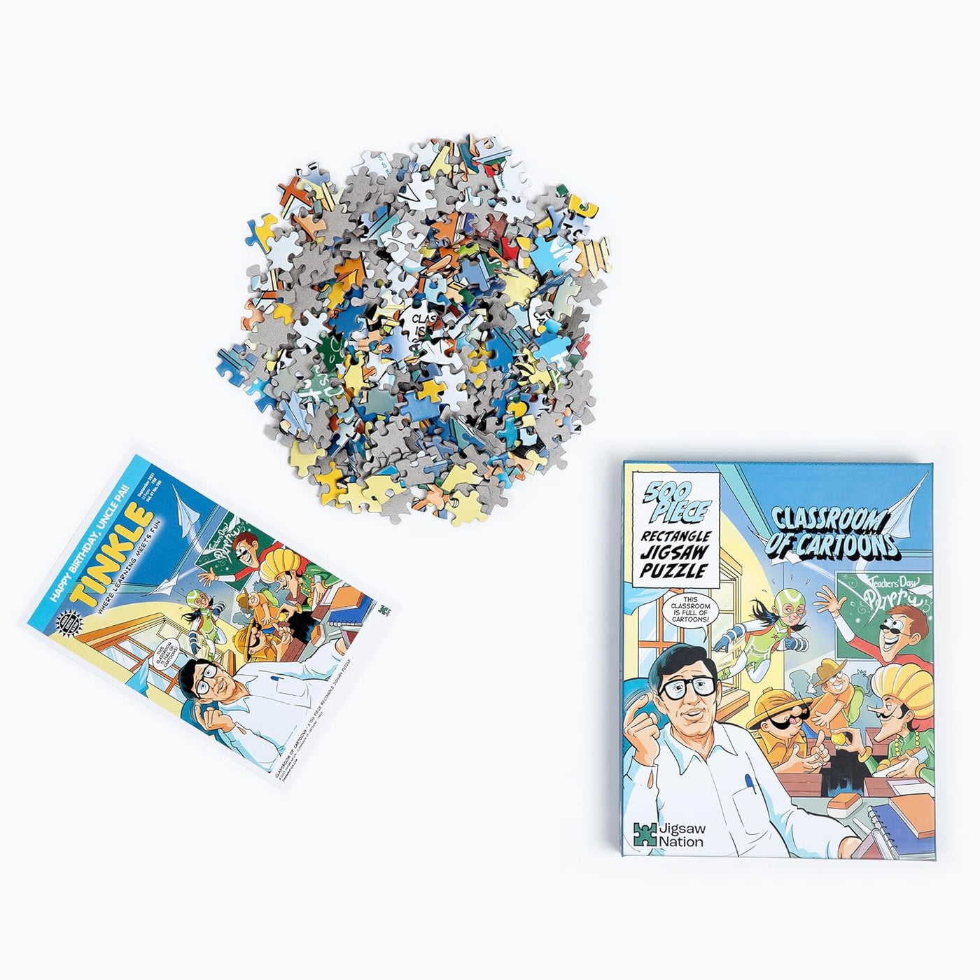 Jigsaw Nation: Classroom of Cartoons – Tinkle – 500 Piece Puzzle