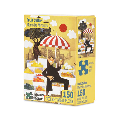 Jigsaw Nation: Fruit Seller – Macau by Mario Miranda - 150 Piece Jigsaw Puzzle