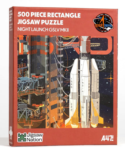 jigsaw Nation: Night Launch GSLV MKII – ISRO by A47 – 500 Piece Jigsaw Puzzle