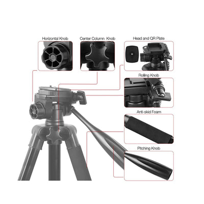 KINGJOY: 2 in 1 Professional Tripod-VT-880