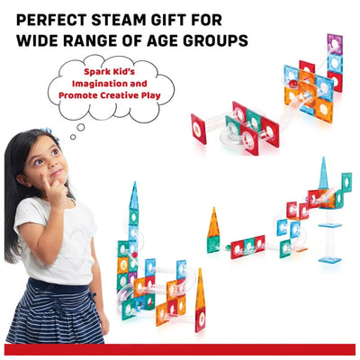 Kipa: Magplay - Magnetic Tiles Ball Rush - 116 Pcs