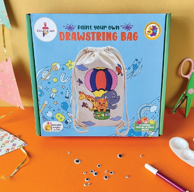 Kalakaram Paint Your Own Drawstring Bag – Krazy Caterpillar
