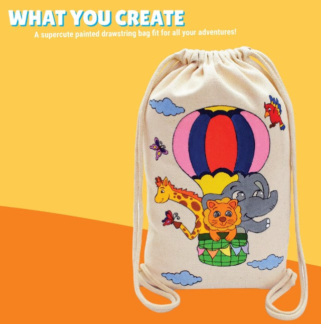 Kalakaram Paint Your Own Drawstring Bag – Krazy Caterpillar