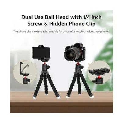 KINGJOY: Flexible Mini Octopus Tripod-KT-500+BD-50