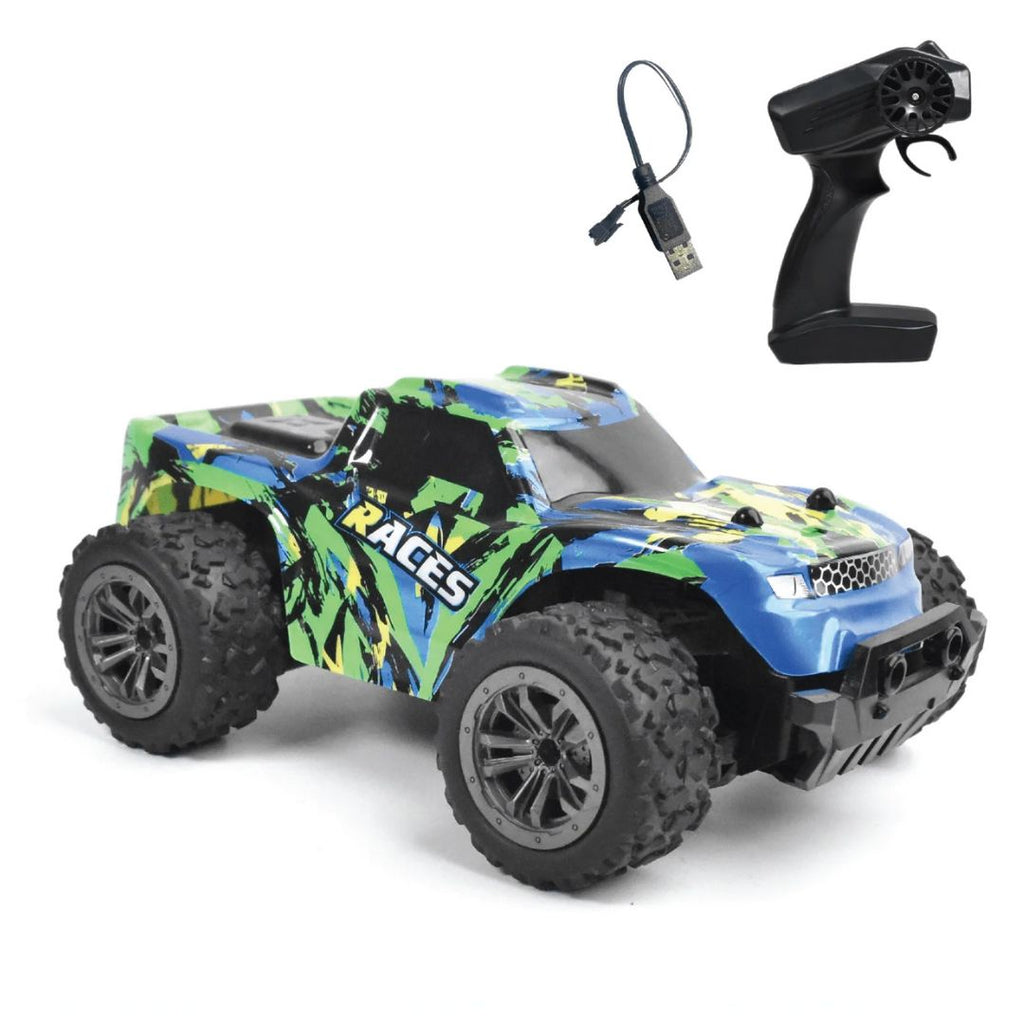 L.O.T Cars Bumble - Off Road Remote Control Car with Lights - Forest Green