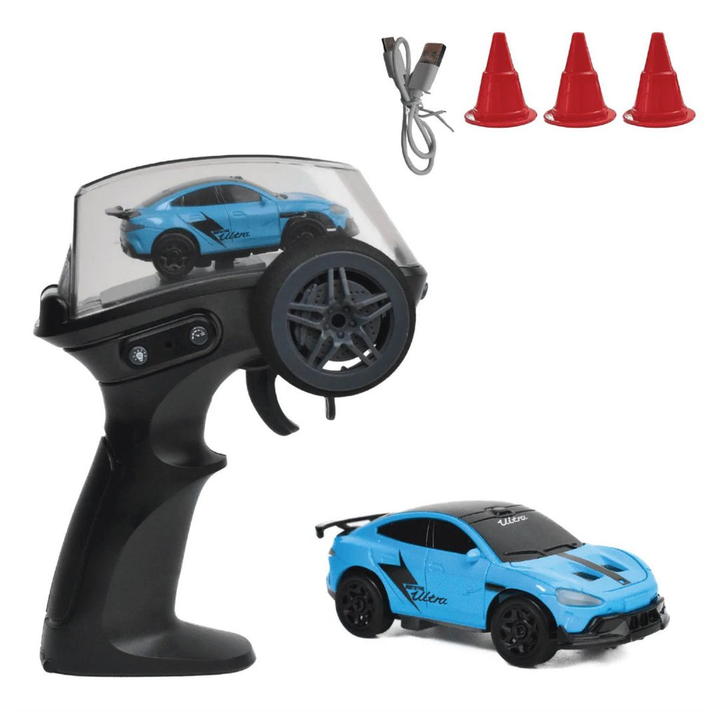L.O.T Cars Dash - 1:64 Scale Mini RC Drift Car - Sports Blue