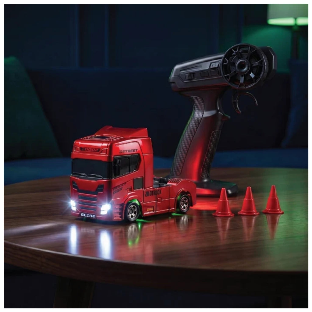 L.O.T Cars Mac Base Red - 1:64 Scale Mini RC Truck