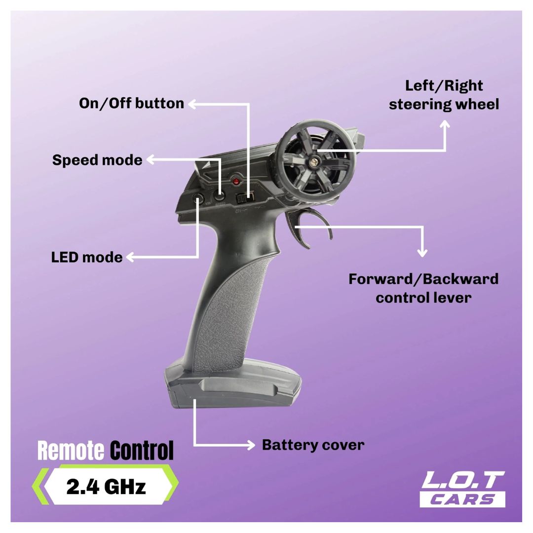 L.O.T: Ghost - RC Drift Cars -  UG Black 1:24