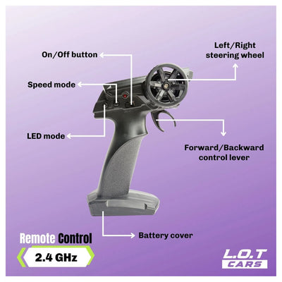 L.O.T: Ghost - RC Drift Cars -  UG Black 1:24