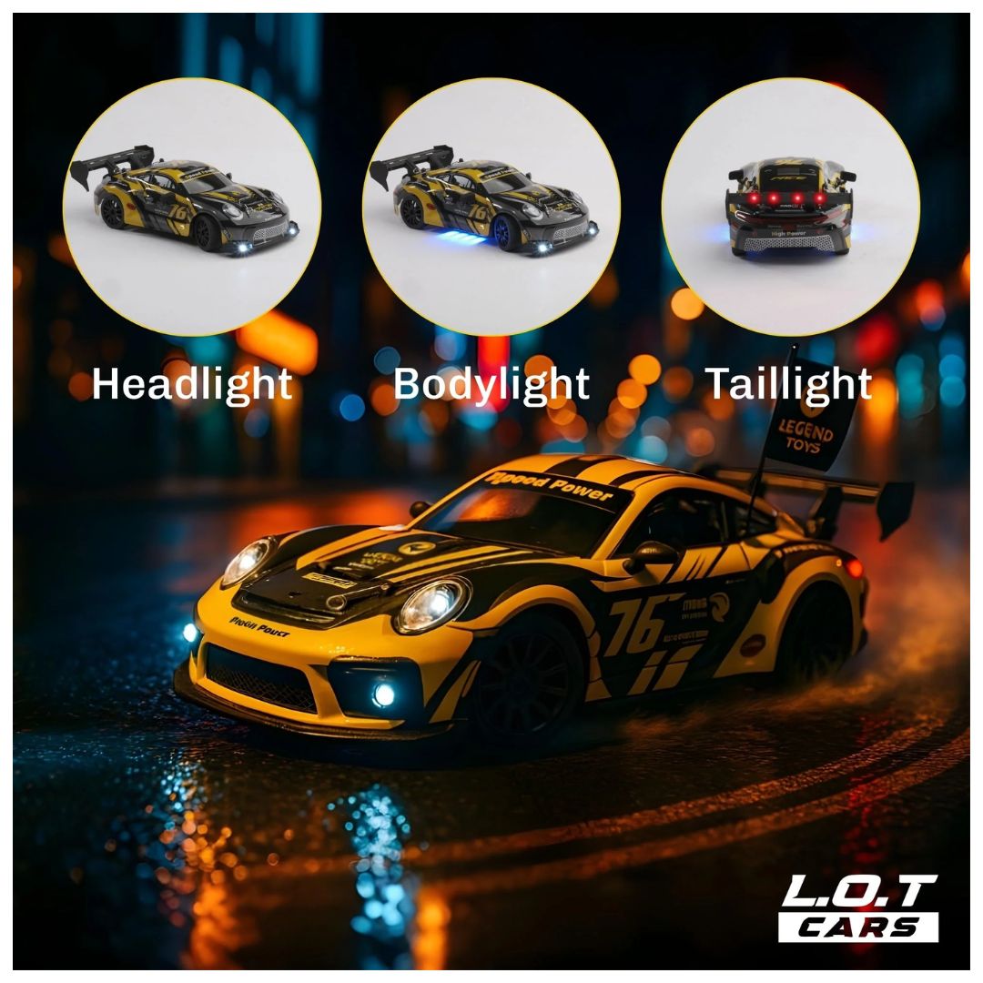 L.O.T: Ghost - RC Drift Cars - Burnout Yellow 1:24