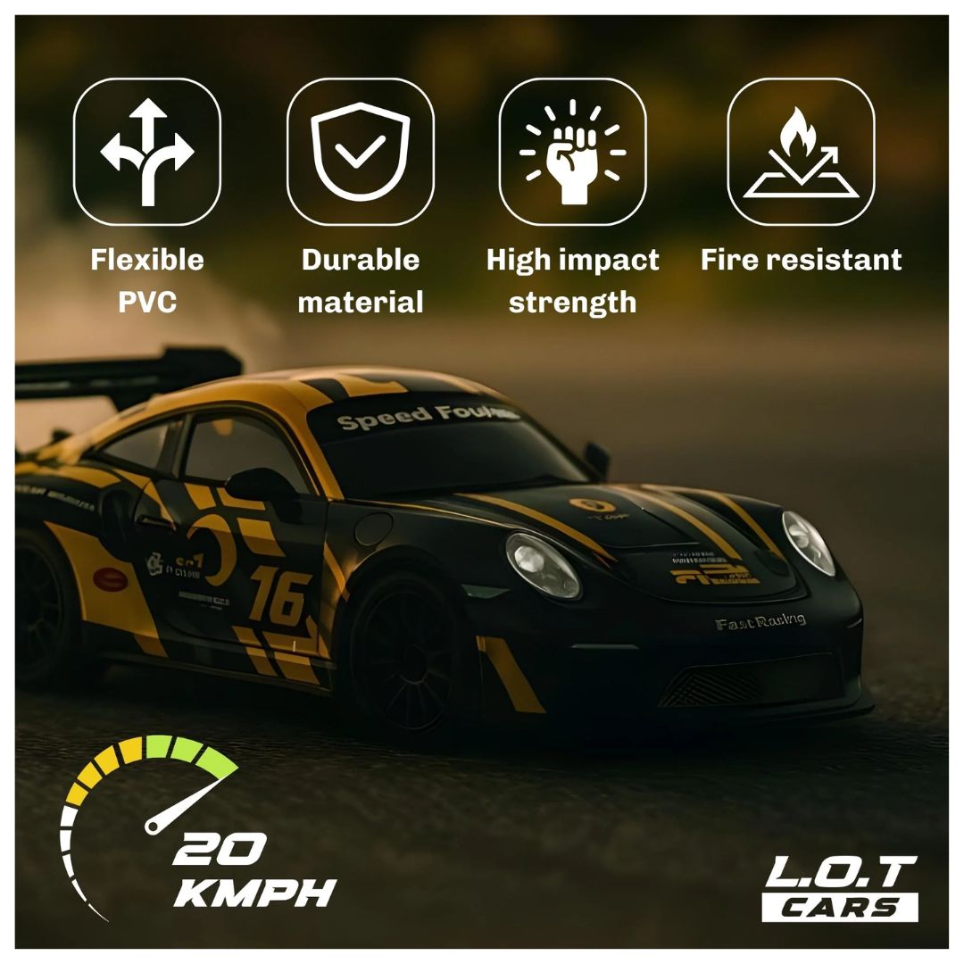 L.O.T: Ghost - RC Drift Cars - Burnout Yellow 1:24