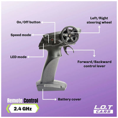 L.O.T: Ghost - RC Drift Cars - Burnout Yellow 1:24
