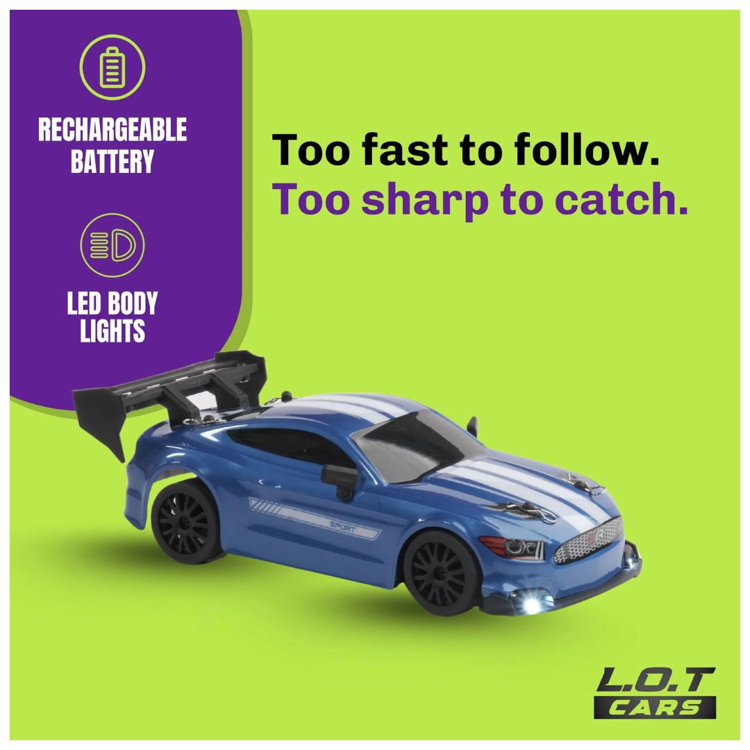 L.O.T: Ghost - RC Drift Cars - Street Blue 1:24