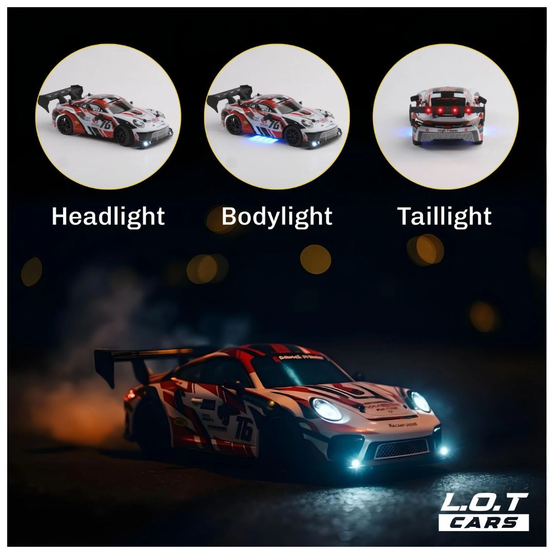 L.O.T: Ghost - RC Drift Cars - Burnout Red 1:24