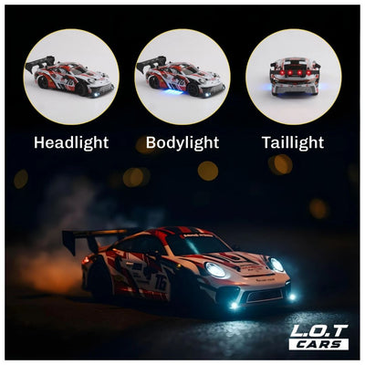 L.O.T: Ghost - RC Drift Cars - Burnout Red 1:24