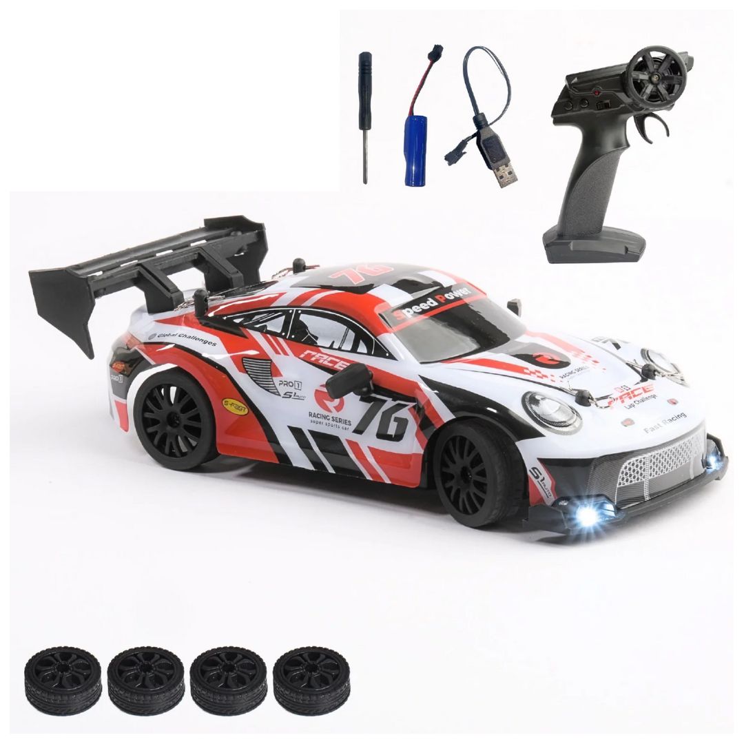 L.O.T: Ghost - RC Drift Cars - Burnout Red 1:24