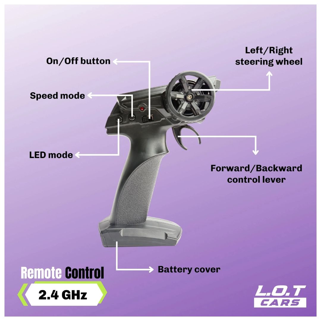 L.O.T: Ghost - RC Drift Cars - UG White 1:24