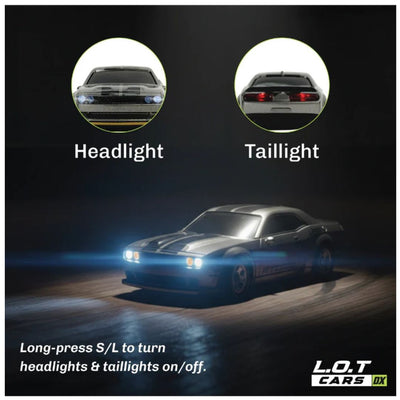 L.O.T Mini RC Drift Car: Nitro -Tabletop Drifter -Tarmac Grey (Scale 1:64)