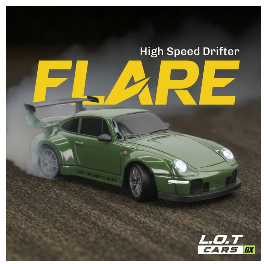 L.O.T RC Drift Car: Flare -Burnout Green