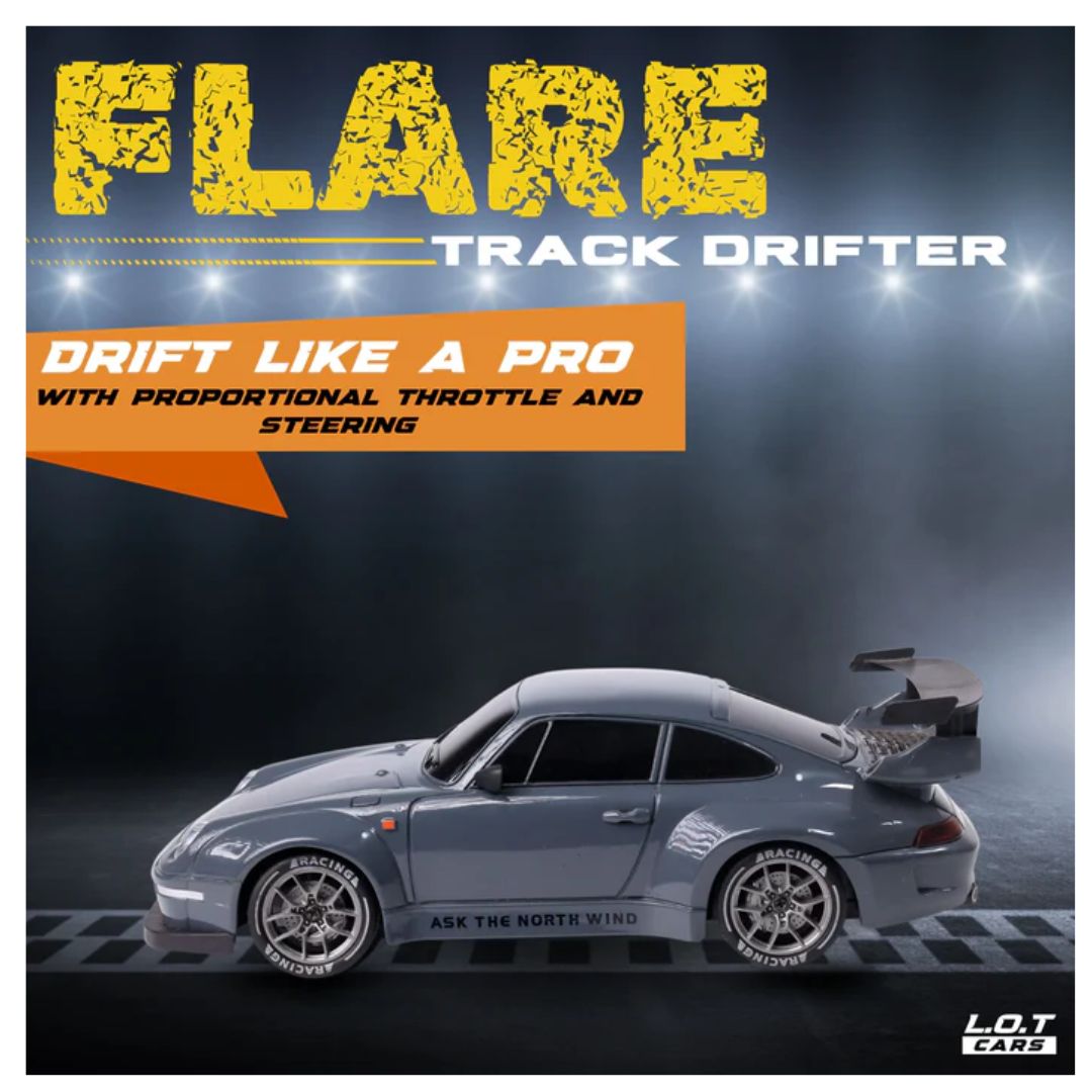 L.O.T RC Drift Car: Flare -Burnout Grey