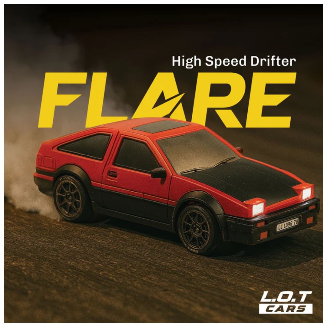 L.O.T RC Drift Car: Flare - Street Red -Semi-Hobby Grade RC Drift Car