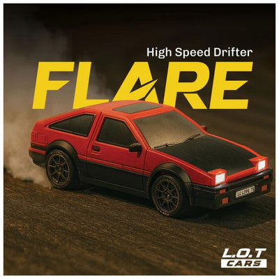 L.O.T RC Drift Car: Flare - Street Red -Semi-Hobby Grade RC Drift Car