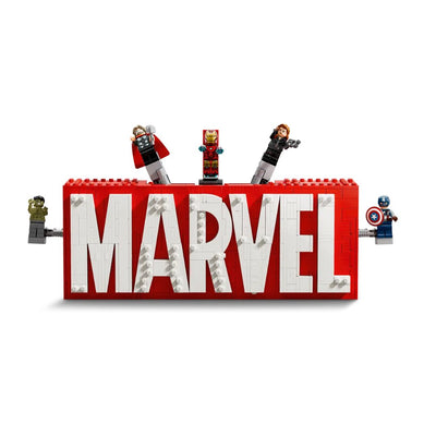 LEGO Marvel #76313 : MARVEL Logo & Minifigures