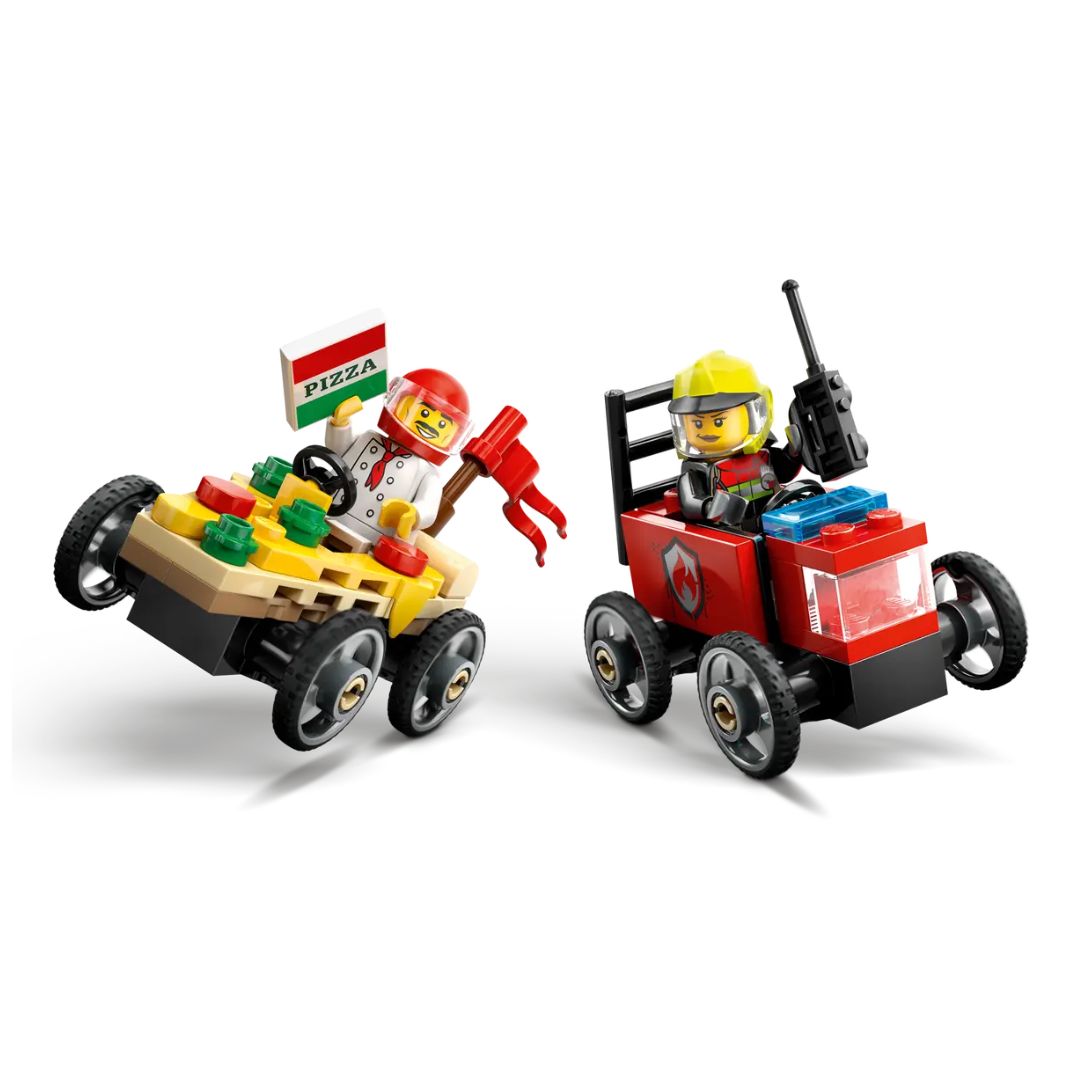 LEGO® City #60458: Pizza vs. Fire Truck Race Car Pack