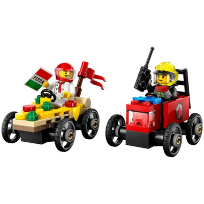 LEGO® City #60458: Pizza vs. Fire Truck Race Car Pack