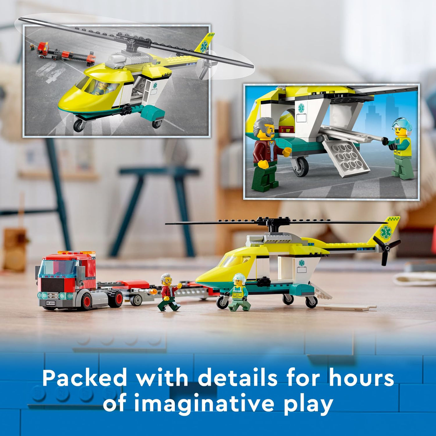 LEGO® City #60343: Rescue Helicopter Transport