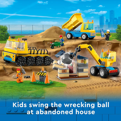 LEGO® City #60391: Construction Trucks and Wrecking Ball Crane