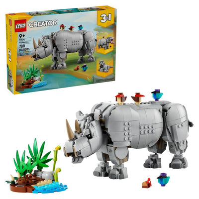 LEGO® Creator 3in1 #31171: Wild Animals: Majestic Rhino with Birds