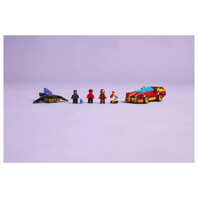 LEGO® Marvel #76310: Iron Man Car & Black Panther vs. Red Hulk