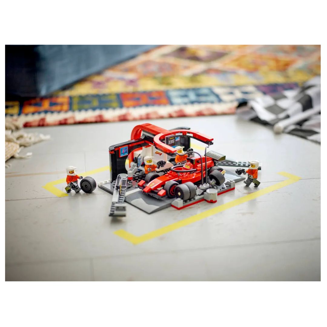 LEGO #60443: F1® Pit Stop & Pit Crew with Ferrari Car