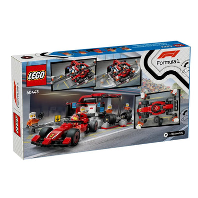 LEGO #60443: F1® Pit Stop & Pit Crew with Ferrari Car