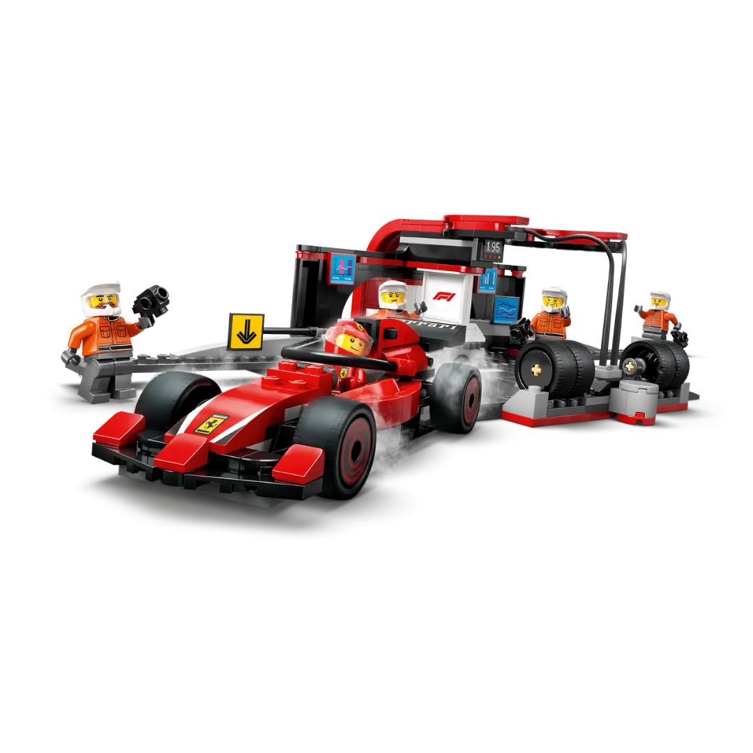 LEGO #60443: F1® Pit Stop & Pit Crew with Ferrari Car