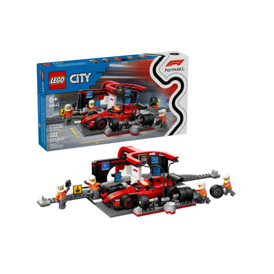 LEGO #60443: F1® Pit Stop & Pit Crew with Ferrari Car