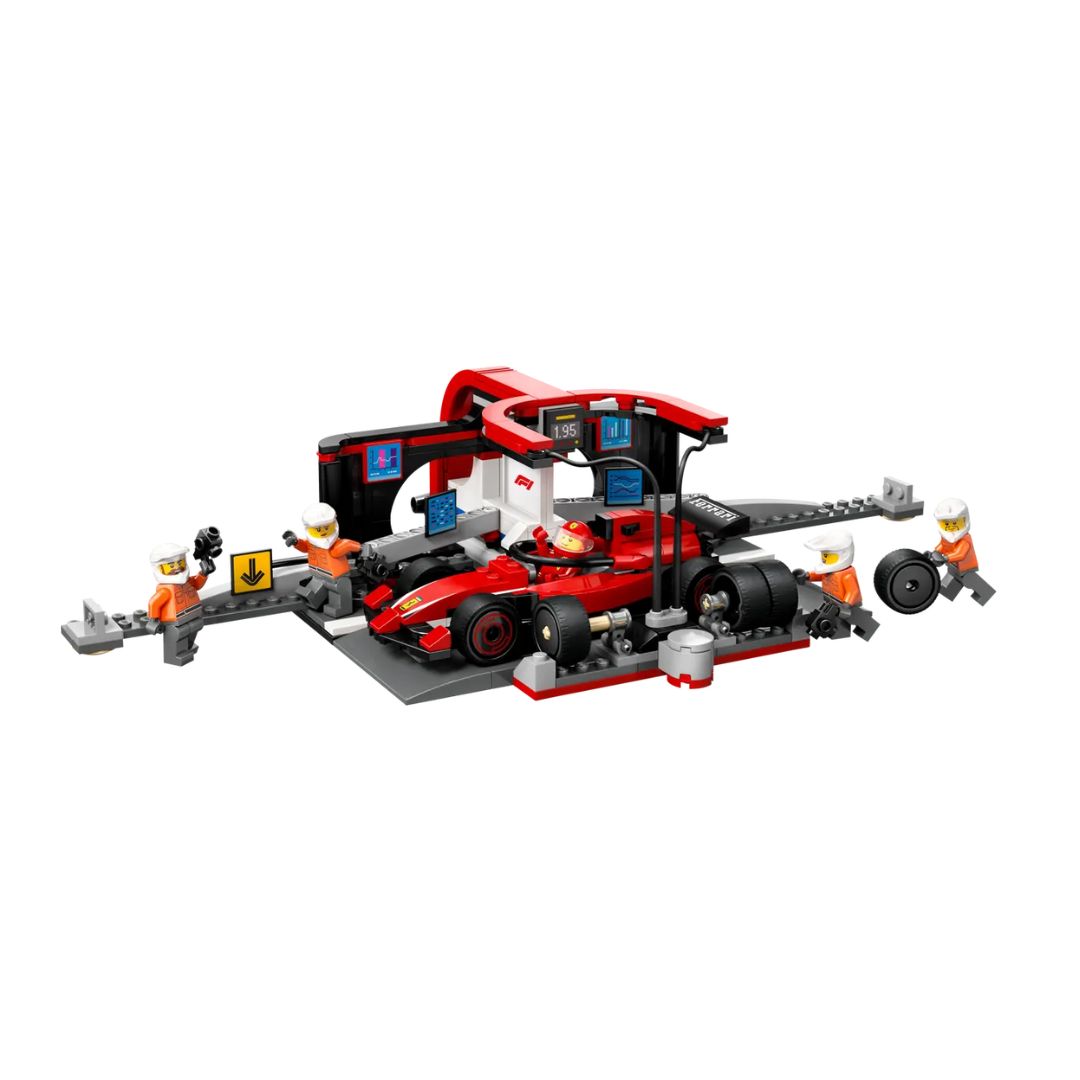 LEGO #60443: F1® Pit Stop & Pit Crew with Ferrari Car