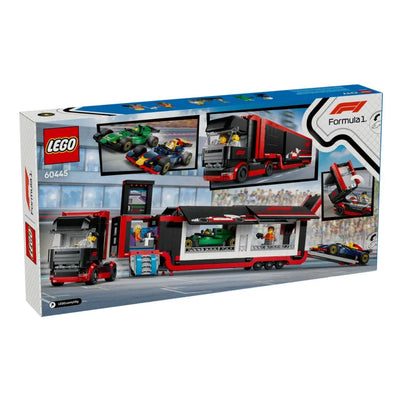 LEGO #60445: F1® Truck with RB20 & AMR24 F1® Cars