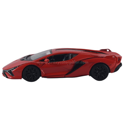 Super Fast City Car : Lamborghini Sian FKP 37 - Red Die-Cast Scale Model (1:32)