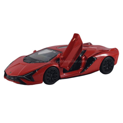 Super Fast City Car : Lamborghini Sian FKP 37 - Red Die-Cast Scale Model (1:32)