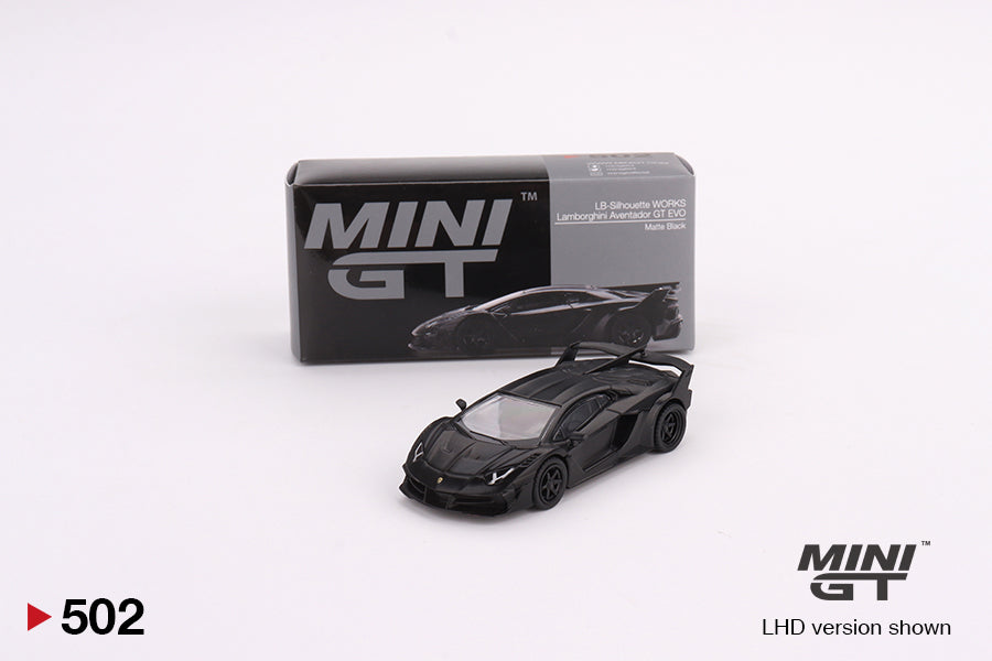 Mini GT Lamborghini  LB-Silhouette WORKS Aventador GT EVO  Matte Black