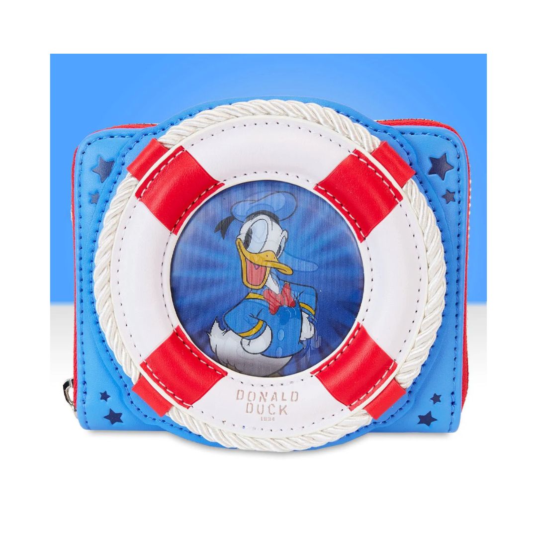 Loungefly Disney Donald Duck Cosplay Faux Leather Zip 2024 Around Wallet