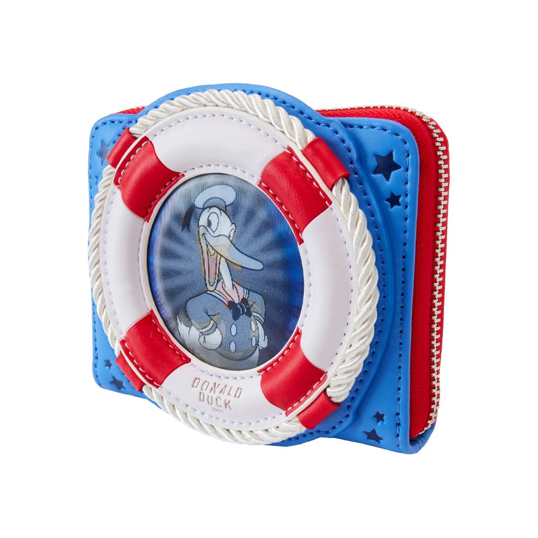 Loungefly: Disney Donald Duck 90th Anniversary Zip Around Wallet