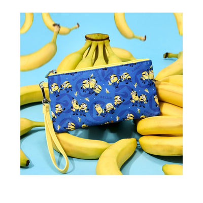 Loungefly: Despicable Me Minions All-Over Print Nylon Zipper Pouch Wristlet