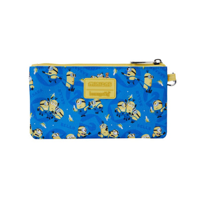 Loungefly: Despicable Me Minions All-Over Print Nylon Zipper Pouch Wristlet