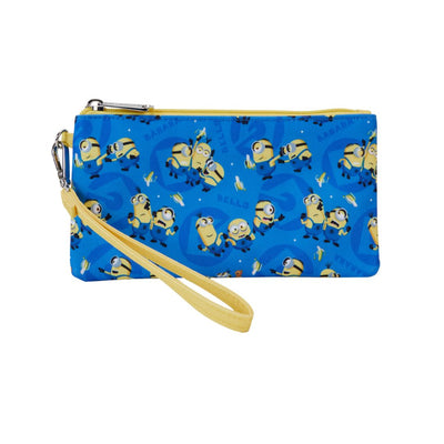 Loungefly: Despicable Me Minions All-Over Print Nylon Zipper Pouch Wristlet