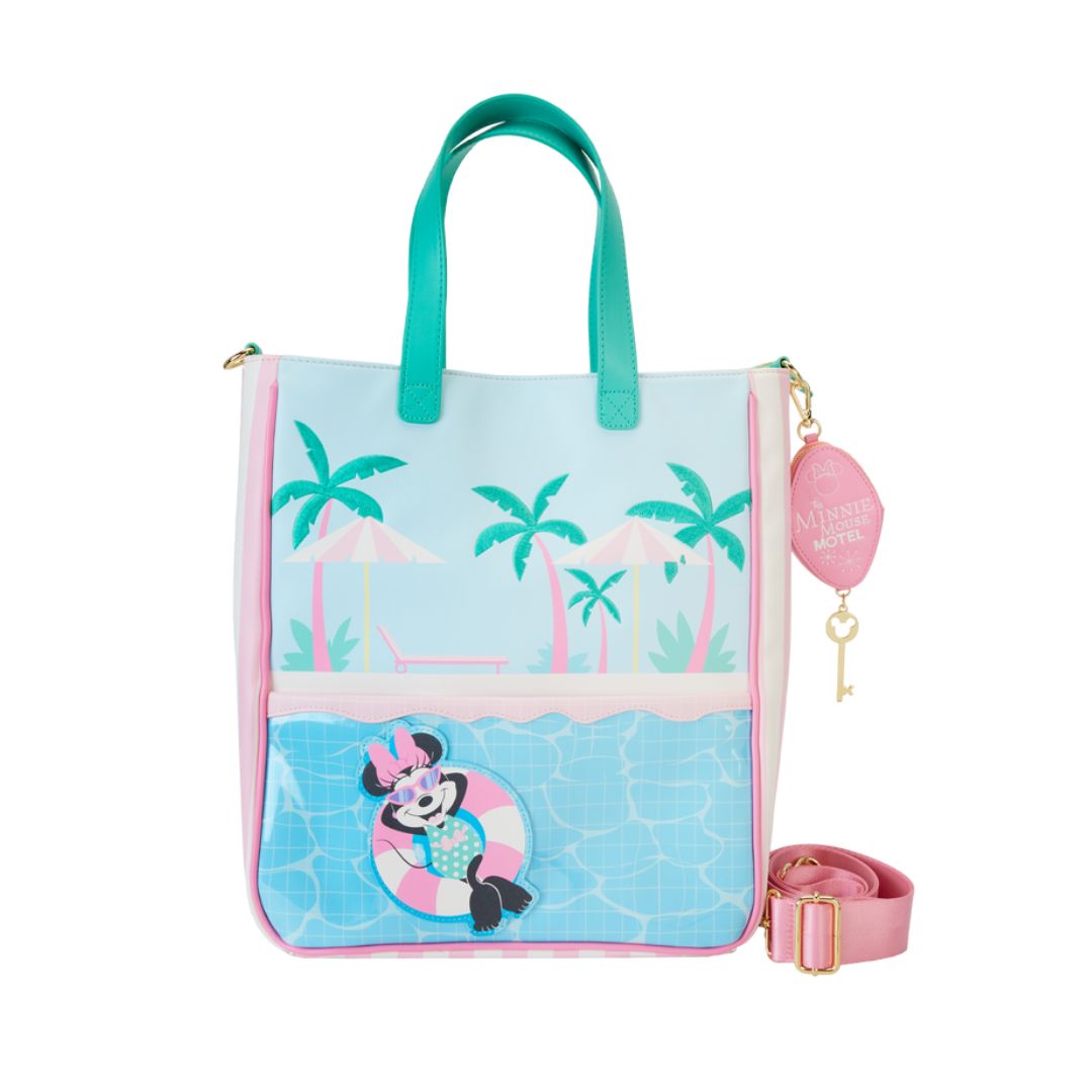 Loungefly: Minnie Mouse Vacation Style Poolside Tote Bag with Coin Bag