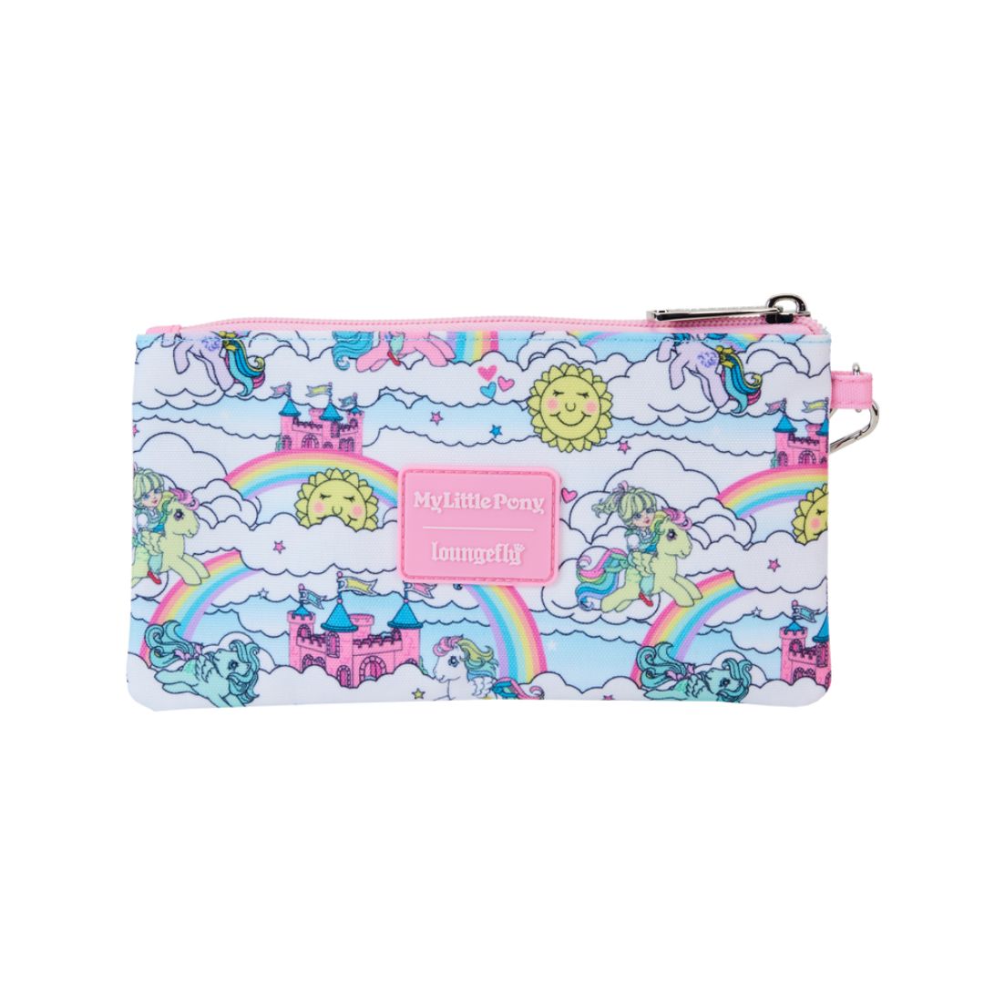 Loungefly: My Little Pony Sky Scene All-Over Print Nylon Zipper Pouch Wristlet